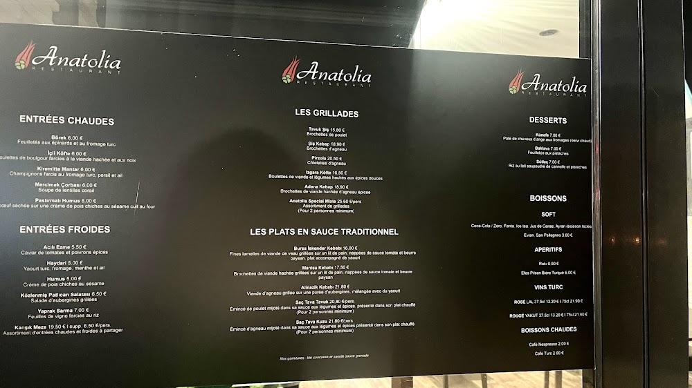 Anatolia - Menu Image 3
